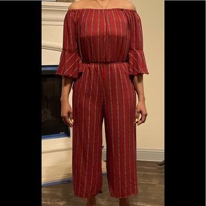 Off Shoulder Jumpsuit